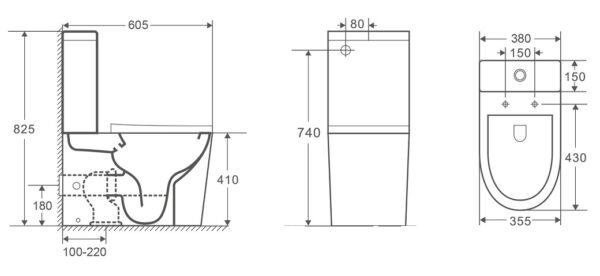 SA149 washdown 2 piece toilet - Image 2