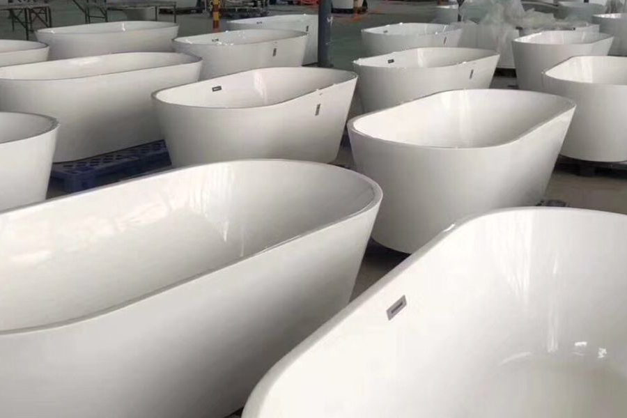 holie free standing soaking bathtubs oval bulk production china factory