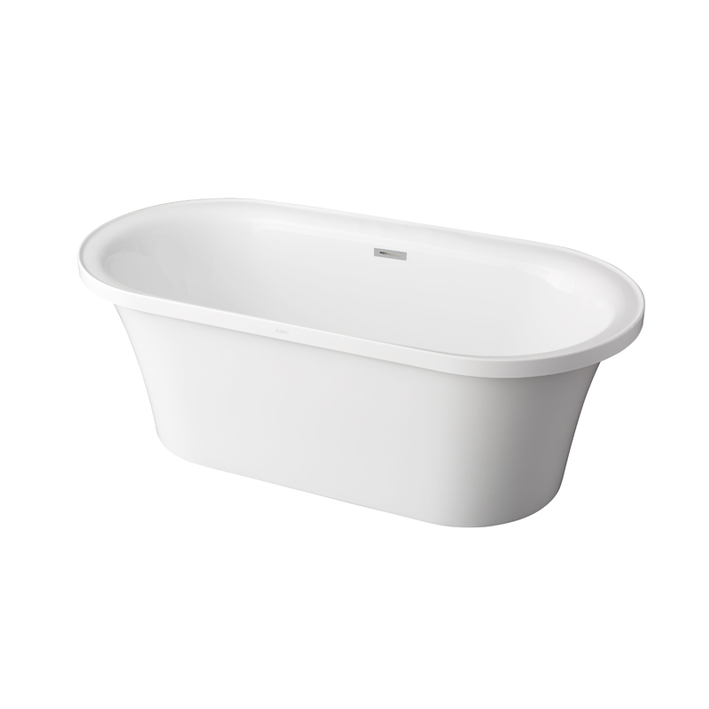 holie gk1123 soaking oval tub with drain and overflow trim modern acrylic free standing bathtub