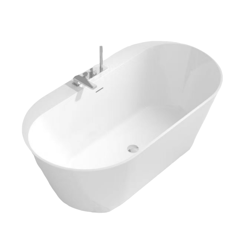 holie hb8025 free standing oval bathtub with mixers