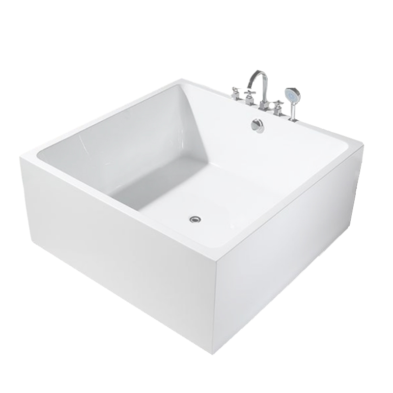 holie hb8034 free standing bathtub square bathtub with faucet