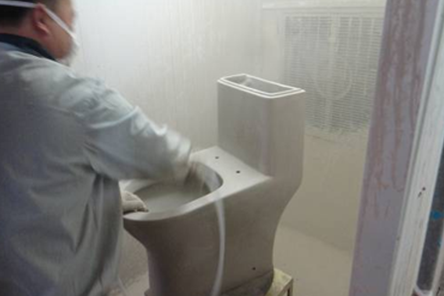 holie eago china factory manufacturer ceramic toilet inspection after trimming