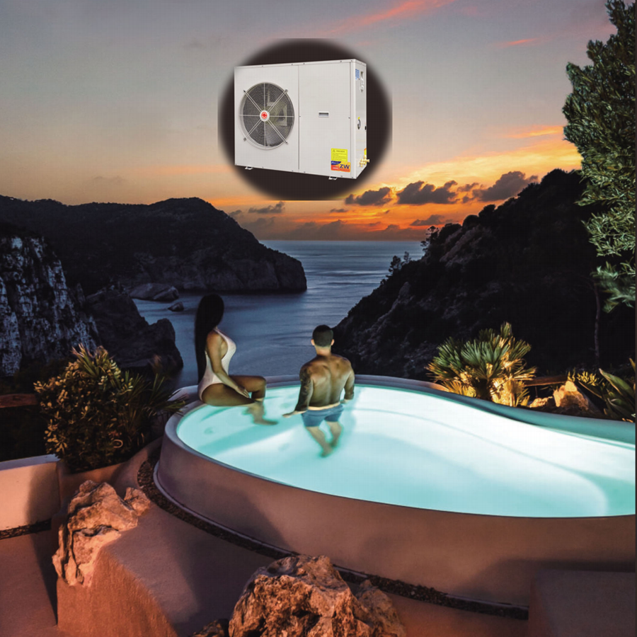 holie outdoor spa heat pump hot tub