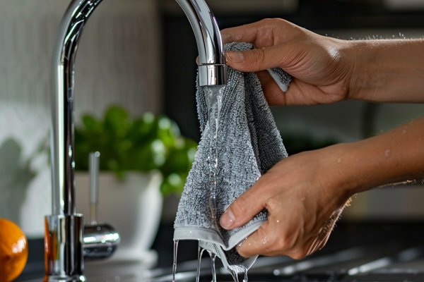 Easy way to clean kitchen faucet, Step-by-step guide for cleaning faucets