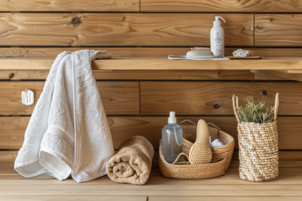 German sauna essentials, traditional items for German sauna sessions