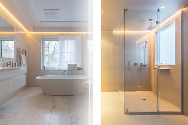 Why replacing baths with showers, Reasons for replacing bathtubs with showers in contemporary bathrooms