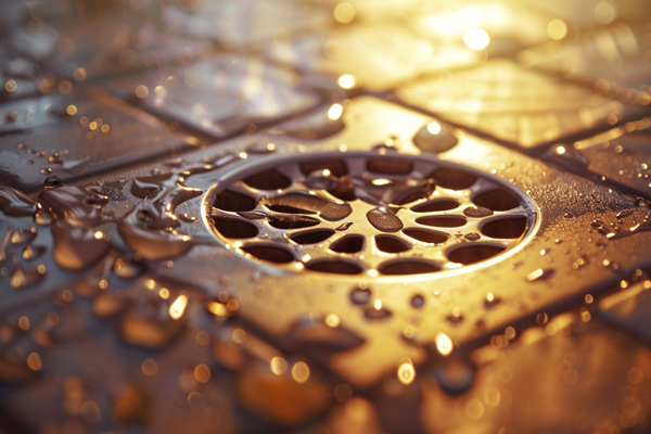 Clean and fresh shower drain, showcasing a clean and odor-free shower drain solution