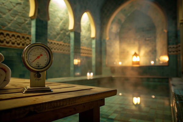 Hammam and Sauna Function and Temperature, explanation of functional and temperature contrasts