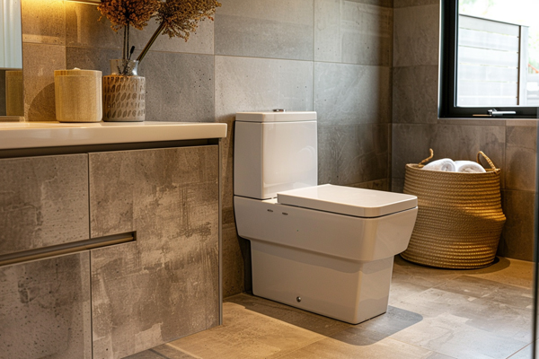 Popular square toilet, sleek and contemporary design for modern bathrooms