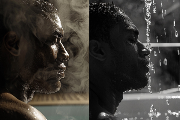 Sweating comparison, examining sweat production in saunas vs. hot tubs