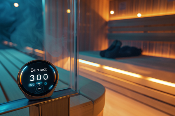 Calories burned in a sauna, depicting heat exposure effects on metabolism