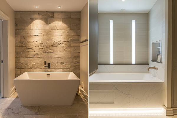 Garden tub vs Roman tub, design and comfort comparison