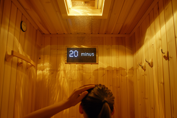Optimal sauna duration for weight loss, showing recommended session times
