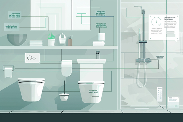 Detailed diagram of a toilet sink combo system