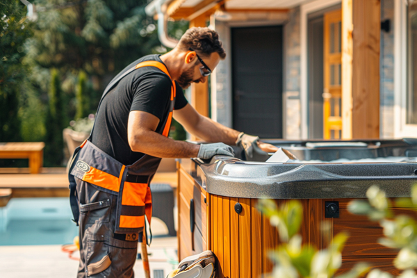 Hot tub care to avoid insects