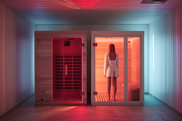 Infrared vs traditional sauna benefits, wellness and relaxation