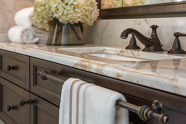matching bronze bathroom hardware and fixtures