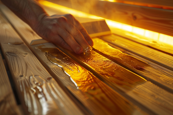 Protecting sauna wood, sealing and preserving for durability