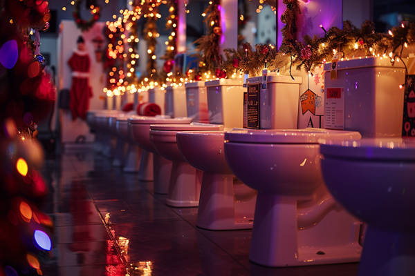 Holiday season toilet sale discount offers