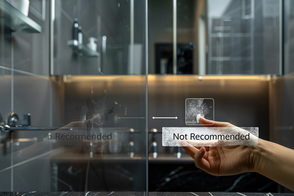 Avoid harsh cleaners on acrylic