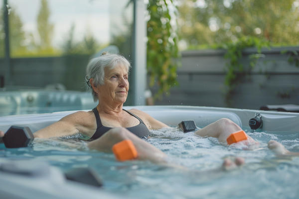 Hot tub exercises safe for elderly