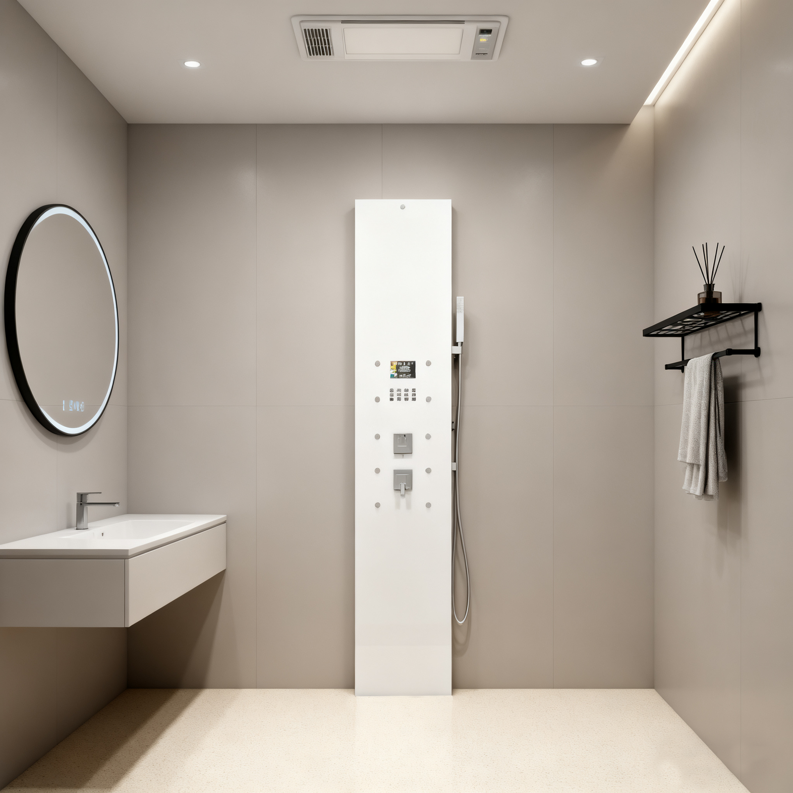 holie floor mounted steam pole 3kw 4kw 6kw black white new product hot