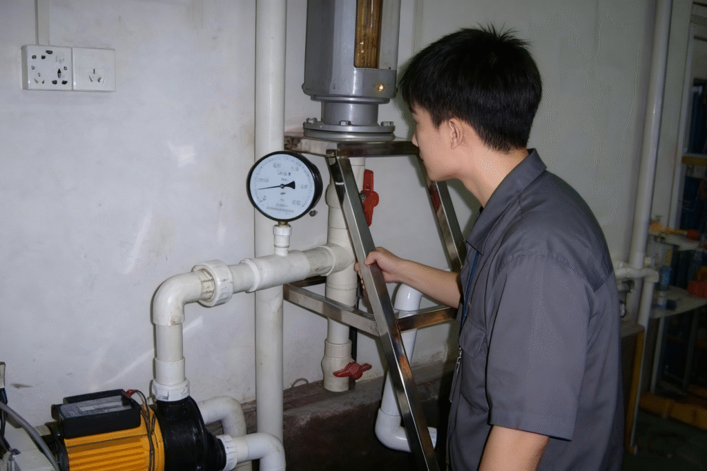 holie shower room steam shower inspection water pump testing new ego factory china