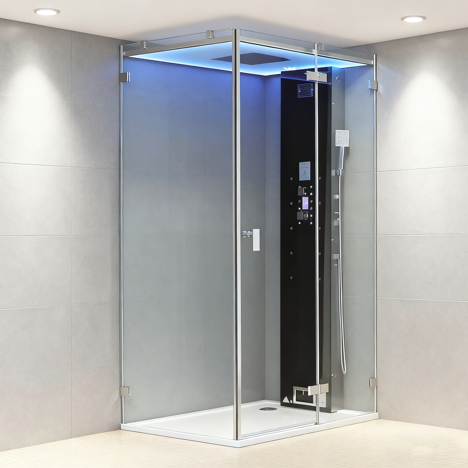 holie ce etl eago steam shower dz1008f12 black flat resin shower tray high quality