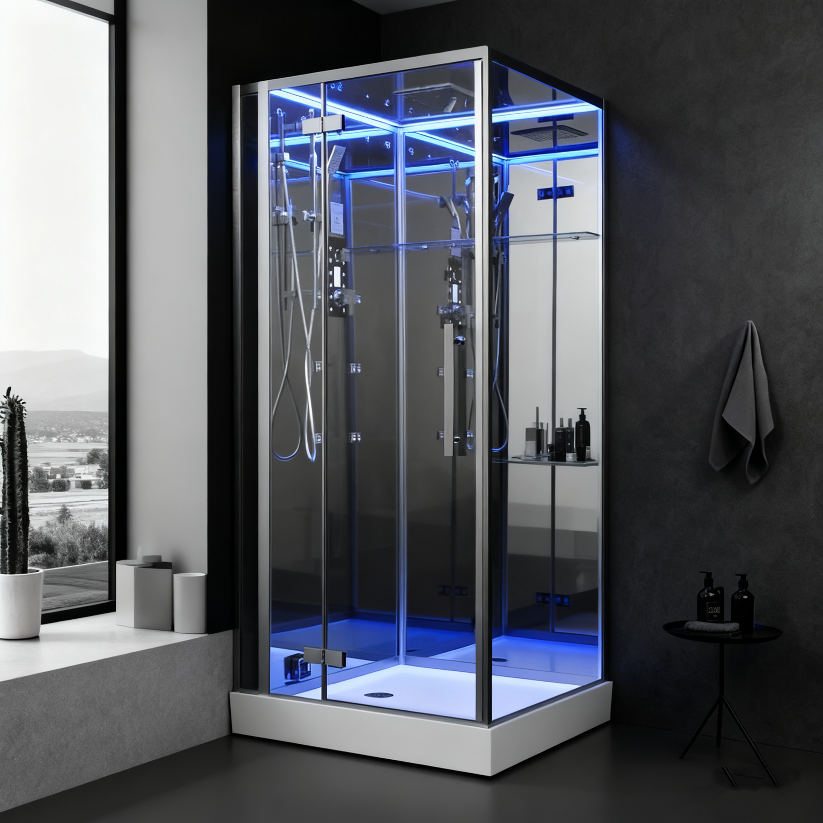 holie ce etl eago steam shower dz990f12 mirror back glass high quality