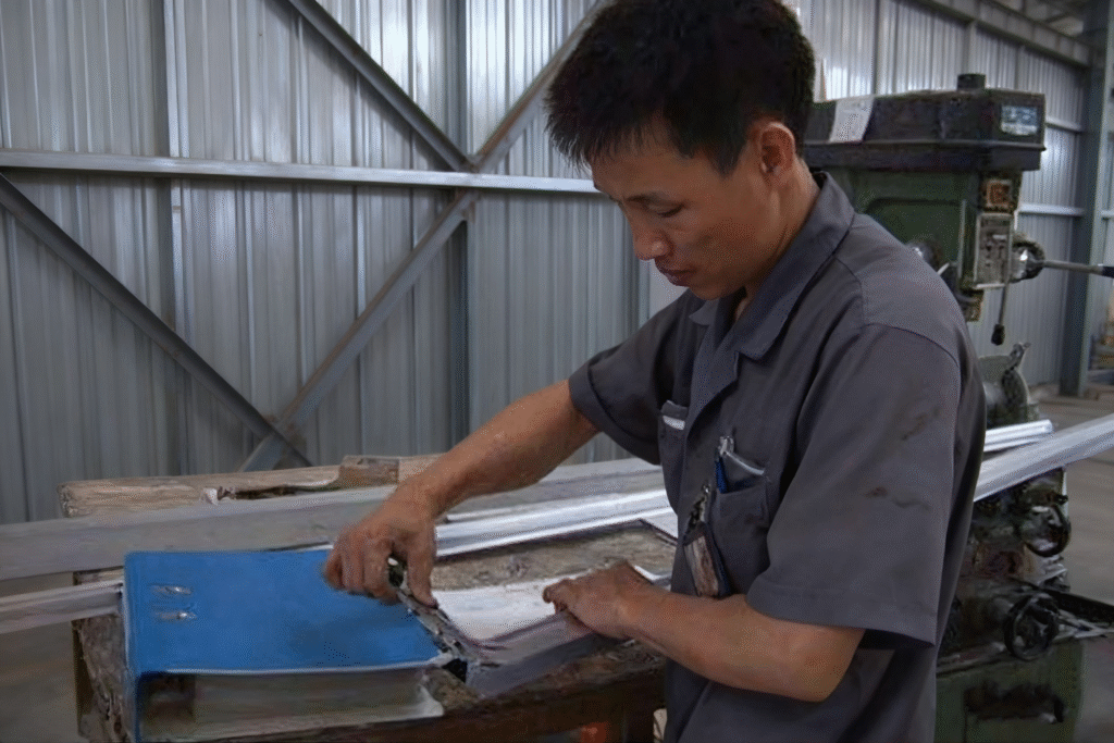 packing production inspection for steam showers