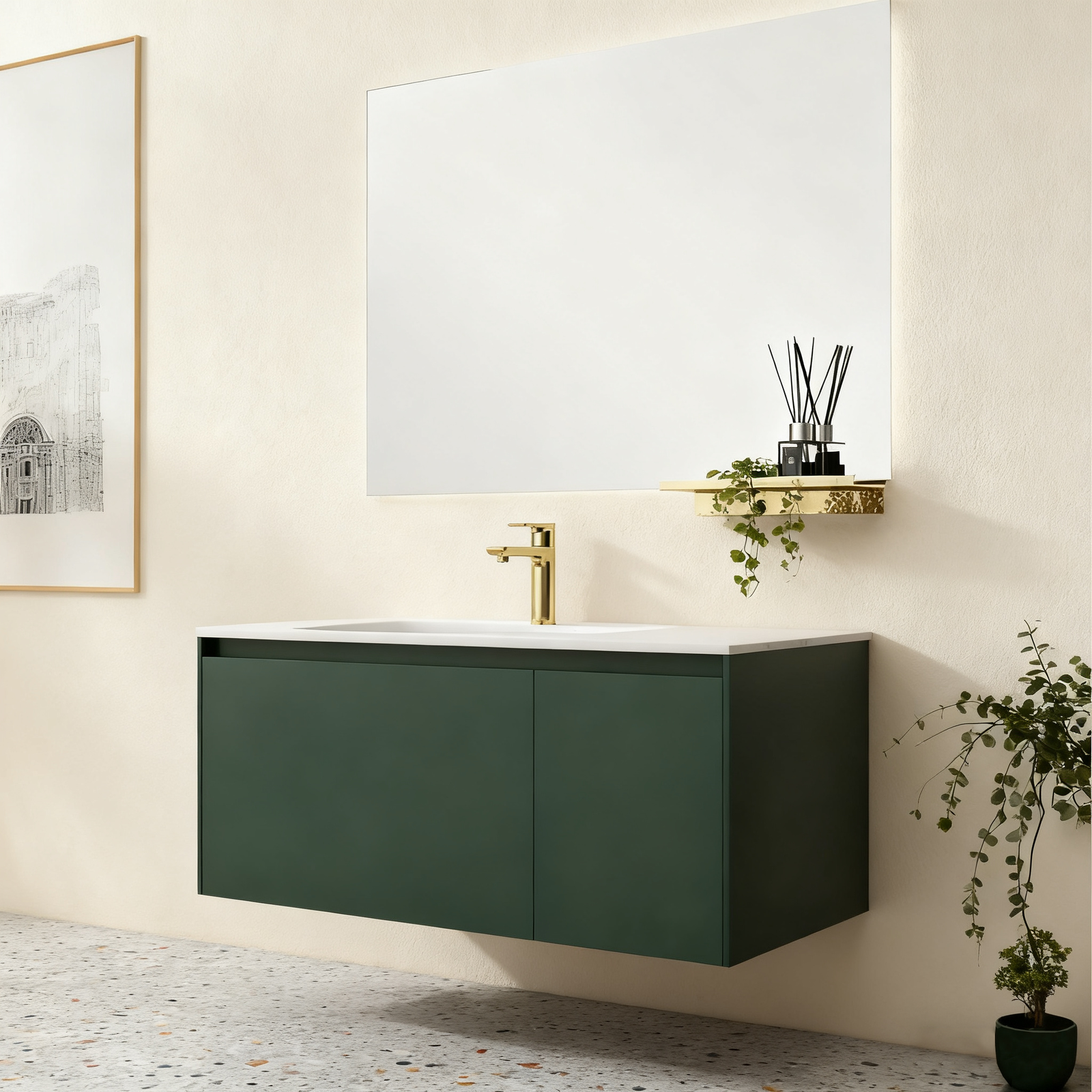 hl810779 holie 2024 2025 2026 modern style e0 e1 mdf solid wood white vanity bathroom cabinet factory wholesale in china high quality