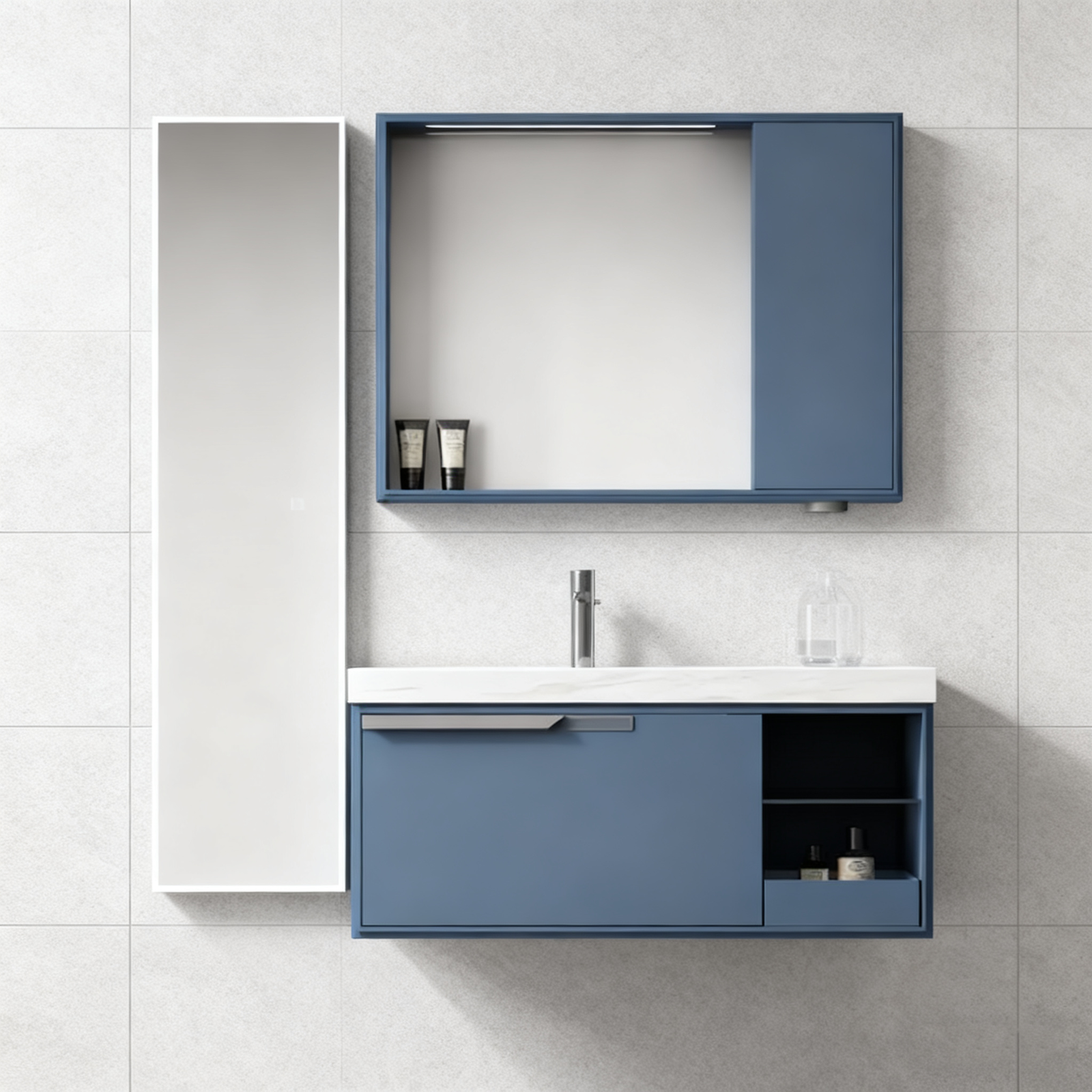 hl810789 holie 2024 2025 2026 modern style e0 e1 mdf solid wood white vanity bathroom cabinet factory wholesale in china high quality factory