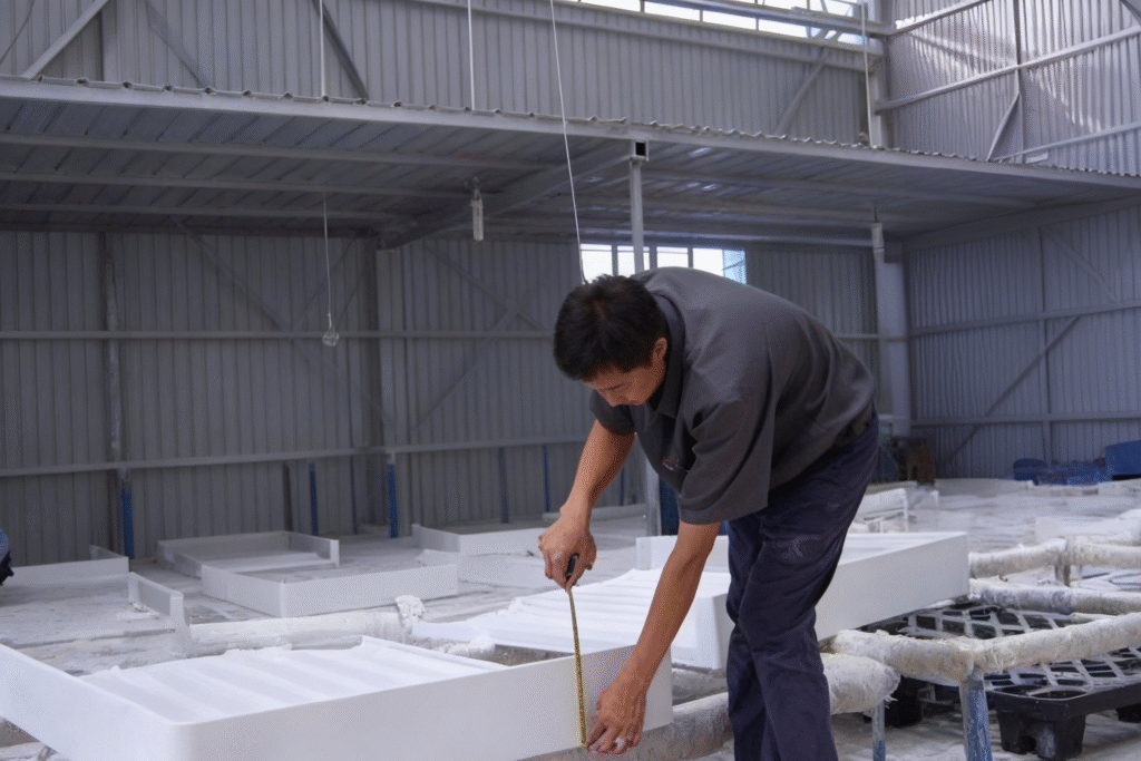 shower base inspection