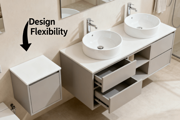 functional benefits modern vanities