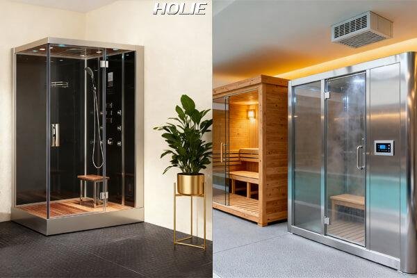 Home vs Commercial Home vs commercial steam showers, residential vs resort scale comparison"