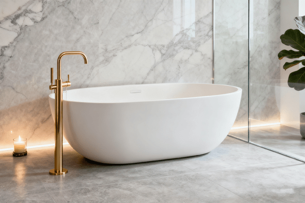 latest 2025 trends in bathtub and walk-in shower designs