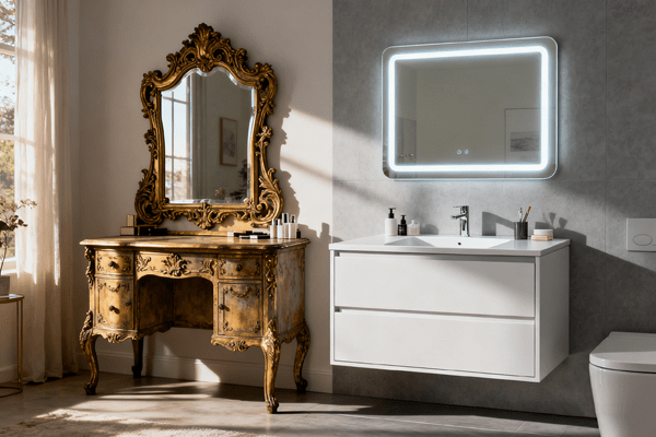 modern bathroom vanity evolution image