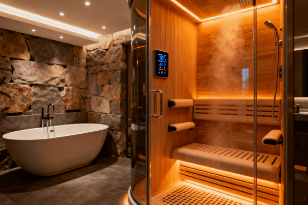 shower features modern steam shower features including aromatherapy and lighting