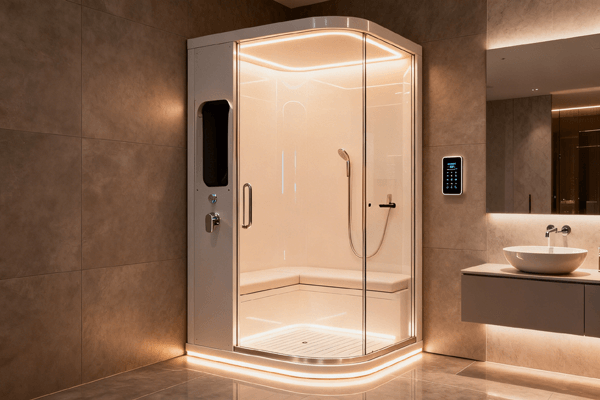design comfort steam shower seating lighting and ventilation design ideas