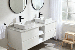 Why bathroom sinks are called vanities and how the term became part of modern bathroom design.