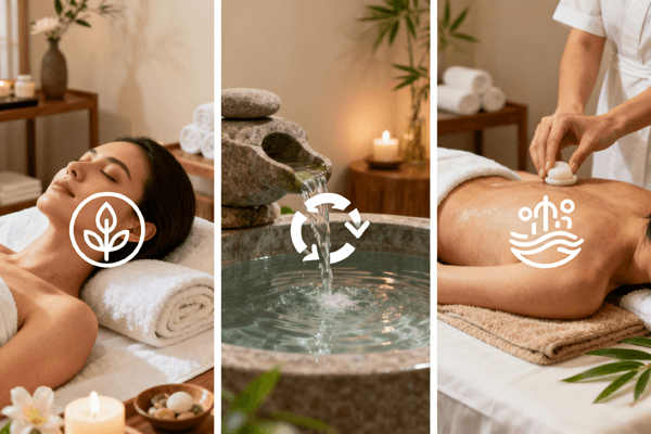 Infographic showing benefits of sauna and cold plunge therapy