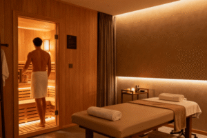 choosing the best order between sauna and massage