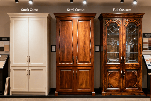 cabinet types price comparison, illustrating price differences