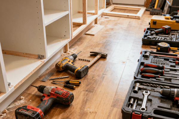 DIY versus professional cabinet installation, comparing installation methods