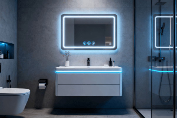 Future smart bathroom vanities 2025
