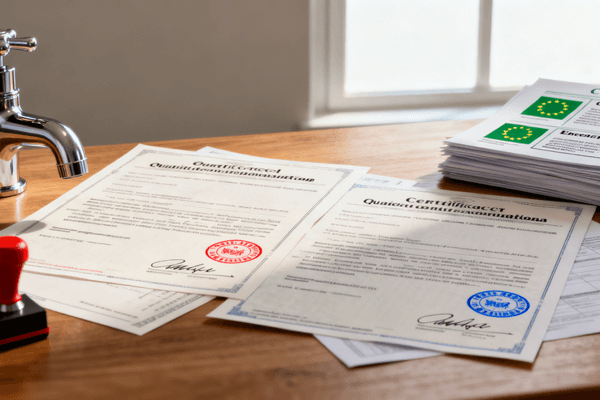 German faucet certifications including DVGW CE WRAS