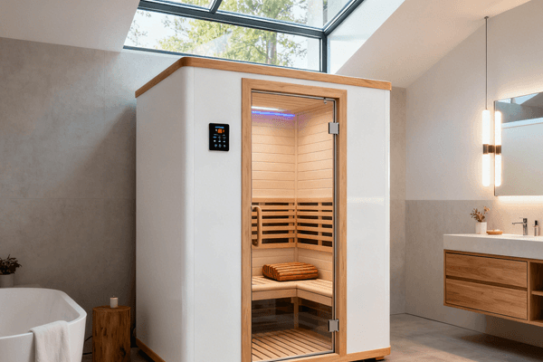 Home integration of sauna and steam room setup