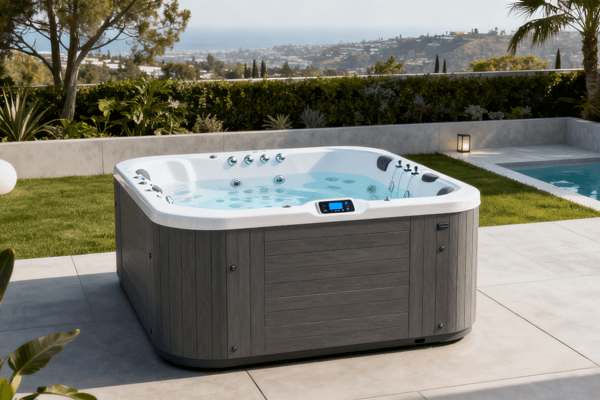 Weight & Cost Factors hot tub weight and cost considerations infographic