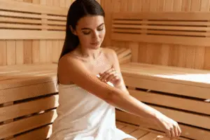 Dermatology risks and skin health in infrared heat.