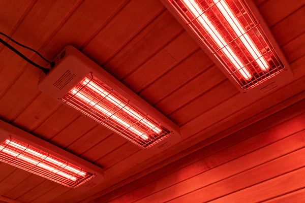 Safety information regarding chromotherapy lights inside infrared saunas